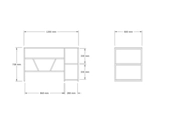 Skrivbord Jaxar 120 cm - Antracit - Möbler - Bord & matgrupp - Kontorsbord - Skrivbord