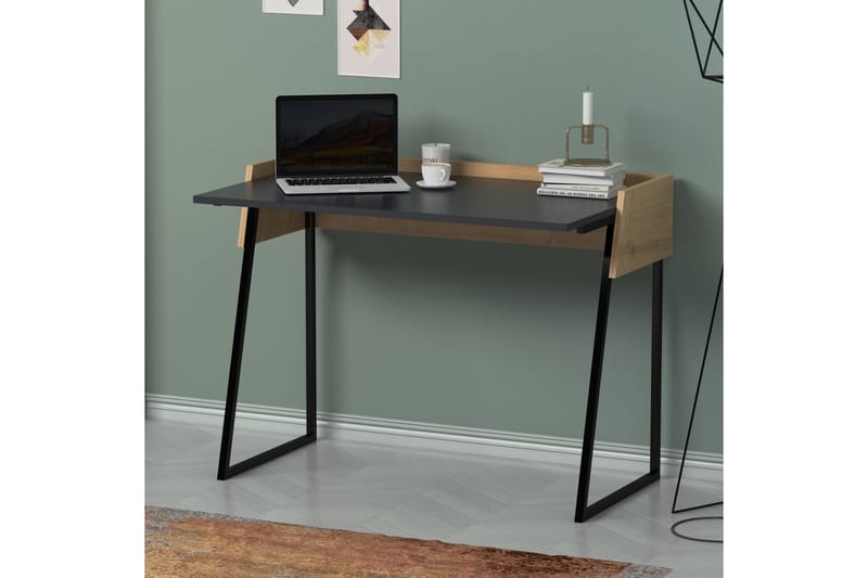 Skrivbord Kanisha 103,6x77,5x103,6 cm - Grå/Brun - Skrivbord - Datorbord