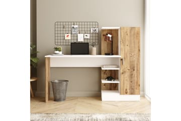Skrivbord Karron 152 cm - Natur/Vit - Möbler - Bord & matgrupp - Kontorsbord - Skrivbord