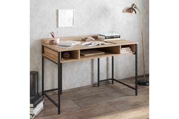 Skrivbord Kerkejaure 120 cm med Förvaring Hyllor - Svart - Möbler - Bord & matgrupp - Kontorsbord - Skrivbord