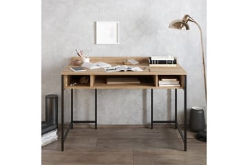 Skrivbord Kerkejaure 120 cm med Förvaring Hyllor - Svart - Möbler - Bord & matgrupp - Kontorsbord - Skrivbord