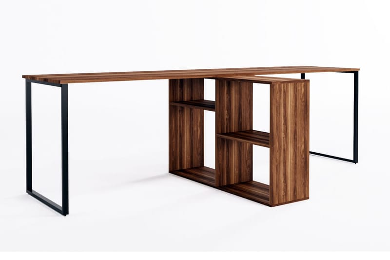 Skrivbord Lilya 240x72x240 cm - Brun - Möbler - Bord & matgrupp - Kontorsbord - Skrivbord