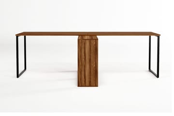 Skrivbord Lilya 240x72x240 cm - Brun - Möbler - Bord & matgrupp - Kontorsbord - Skrivbord