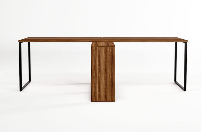 Skrivbord Lilya 240x72x240 cm - Brun - Möbler - Bord & matgrupp - Kontorsbord - Skrivbord