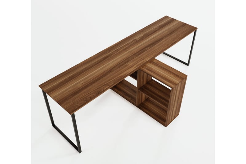 Skrivbord Lilya 240x72x240 cm - Brun - Möbler - Bord & matgrupp - Kontorsbord - Skrivbord