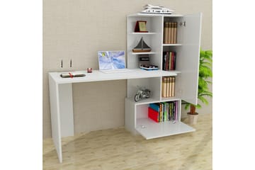 Skrivbord Lorella 150 cm med Förvaring Hyllor + Låda + Skåp - Vit - Möbler - Bord & matgrupp - Kontorsbord - Skrivbord