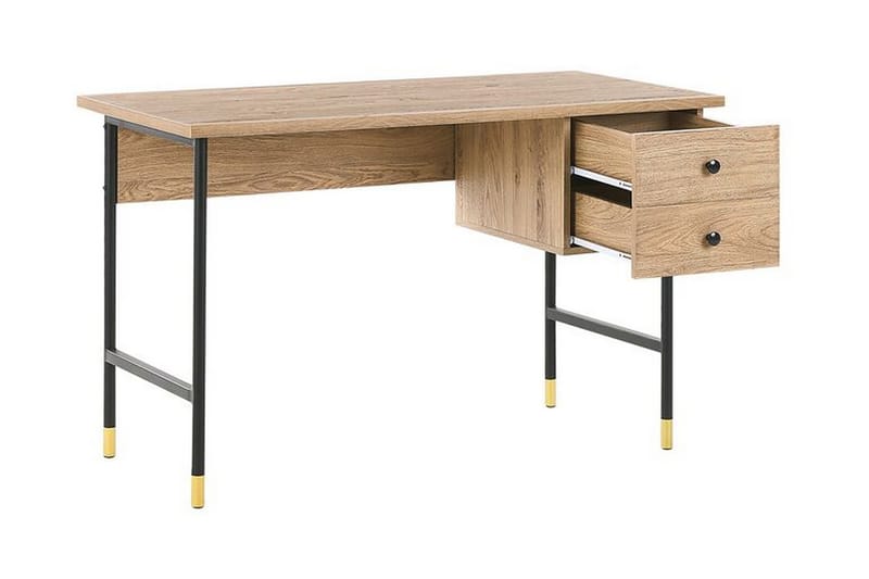 Skrivbord Maryneal 120 cm med Förvaring 2 Lådor - Ljust Trä - Möbler - Bord & matgrupp - Kontorsbord - Skrivbord