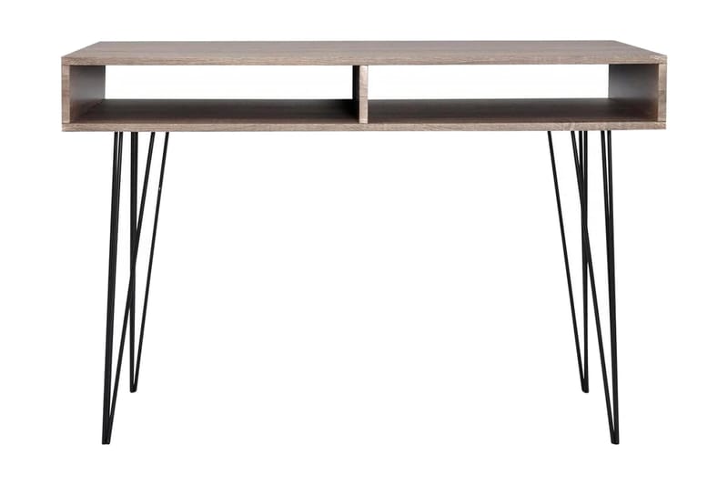 Skrivbord med 2 fack grå - Flerfärgad - Skrivbord - Datorbord