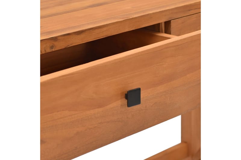 Skrivbord med 2 lådor 100x40x75 cm återvunnen teak - Brun - Skrivbord - Datorbord