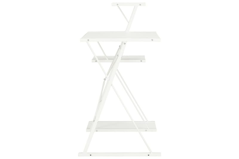 Skrivbord med hylla vit 116x50x93 cm - Vit - Skrivbord - Datorbord
