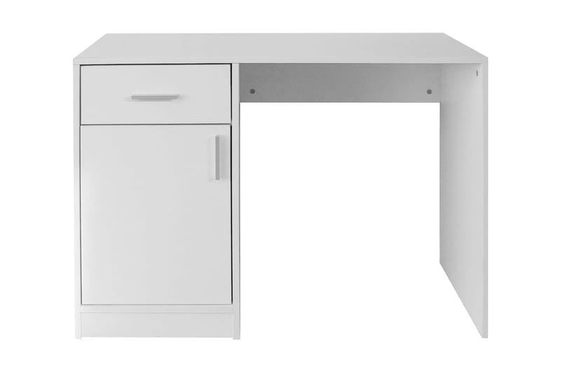 Skrivbord med låda och skåp vit 100x40x73 cm - Vit - Skrivbord - Datorbord