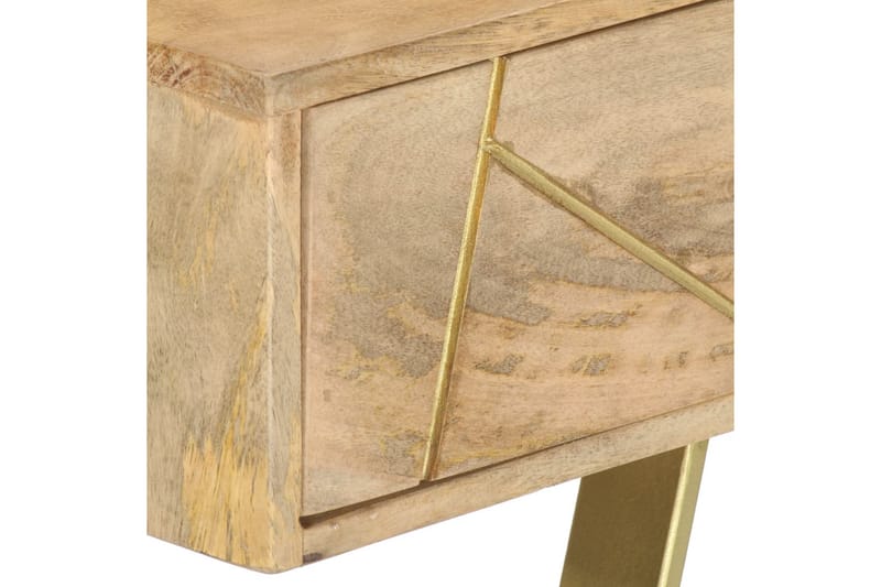 Skrivbord med lådor 100x55x75 cm massivt mangoträ - Brun - Sekretär - Skrivbord