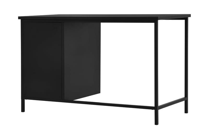 Skrivbord med lådor industriell svart 120x55x75 cm stål - Svart - Skrivbord - Datorbord