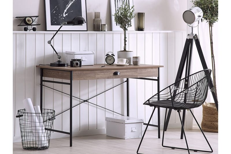 Skrivbord Middie 120 cm med Förvaring Låda - Ljust Trä - Möbler - Bord & matgrupp - Kontorsbord - Skrivbord