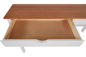 Skrivbord Mithiki 140 cm - Vit - Möbler - Bord & matgrupp - Kontorsbord - Skrivbord