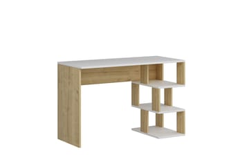 Skrivbord Myle 110 cm - Vit/Natur - Möbler - Bord & matgrupp - Kontorsbord - Skrivbord