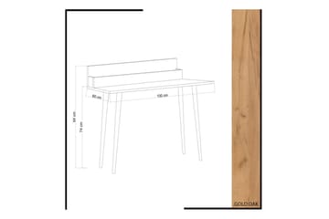 Skrivbord Naidaj 100 cm med Förvaring Rum - Trä - Möbler - Bord & matgrupp - Kontorsbord - Skrivbord