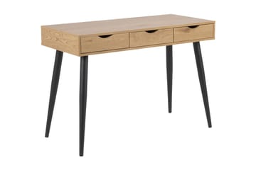Skrivbord Neptun 110 cm med Förvaring 3 Lådor - Beige/Svart - Möbler - Bord & matgrupp - Kontorsbord - Skrivbord