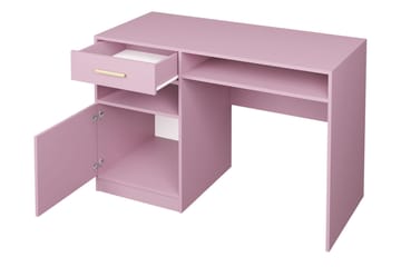 Skrivbord Ordino 125 cm - Lila - Möbler - Bord & matgrupp - Kontorsbord - Skrivbord
