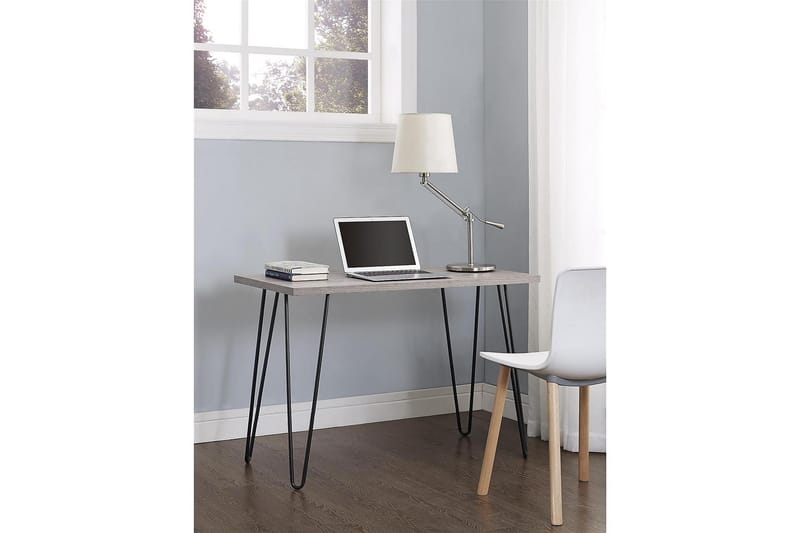 Skrivbord Owen 102 cm Gr�å/Svart - Dorel Home - Möbler - Bord & matgrupp - Kontorsbord - Skrivbord