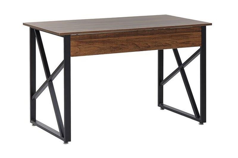 Skrivbord Quardon 120 cm - Mörkt Trä/Svart - Möbler - Bord & matgrupp - Kontorsbord - Skrivbord