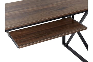 Skrivbord Quardon 120 cm - Mörkt Trä/Svart - Möbler - Bord & matgrupp - Kontorsbord - Skrivbord