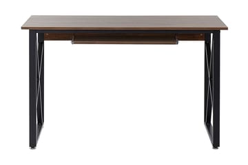 Skrivbord Quardon 120 cm - Mörkt Trä/Svart - Möbler - Bord & matgrupp - Kontorsbord - Skrivbord