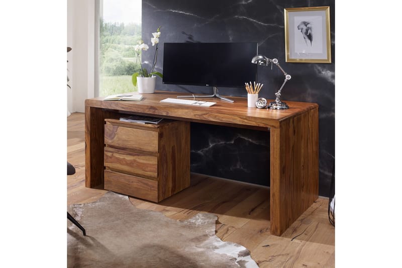 Skrivbord Randig 180 cm - Trä|natur - Möbler - Bord & matgrupp - Kontorsbord - Skrivbord