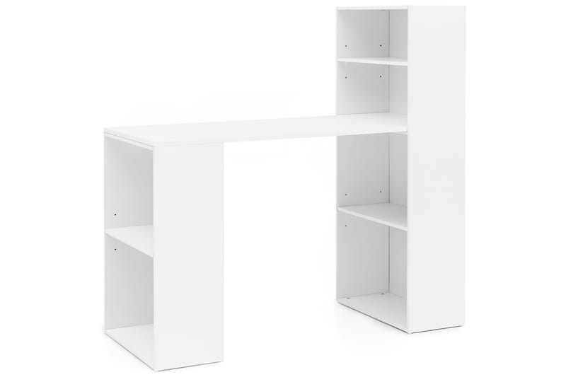 Skrivbord Requan 120 cm med Förvaring Hyllor - Vit - Möbler - Bord & matgrupp - Kontorsbord - Skrivbord