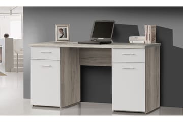 Skrivbord Skirbeck 145 cm med Förvaring 2 Skåp+2 Lådor+2 Hyl