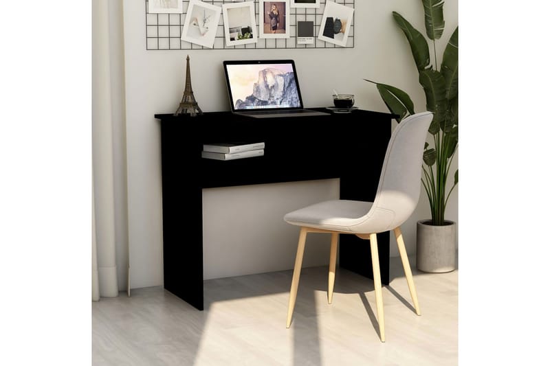 Skrivbord skrivbord 90x50x74 cm spånskiva - Svart - Skrivbord - Datorbord