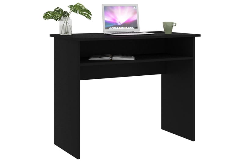 Skrivbord skrivbord 90x50x74 cm spånskiva - Svart - Skrivbord - Datorbord