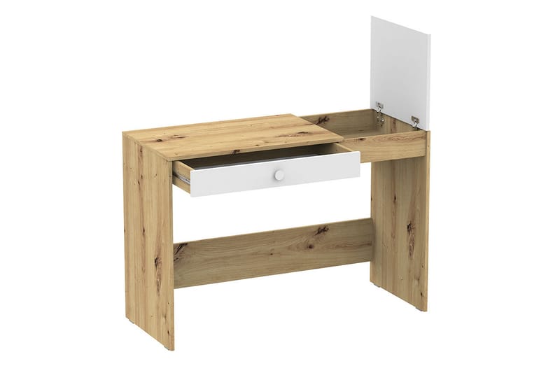 Skrivbord Staton 120 cm - Natur/Vit/Grå - Möbler - Bord & matgrupp - Kontorsbord - Skrivbord