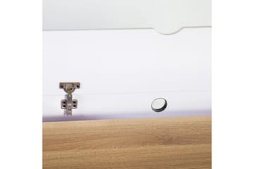 Skrivbord Studina 90 cm med Förvaring 2 Lådor - Grå/Trä/Natur/Vit - Möbler - Bord & matgrupp - Kontorsbord - Skrivbord