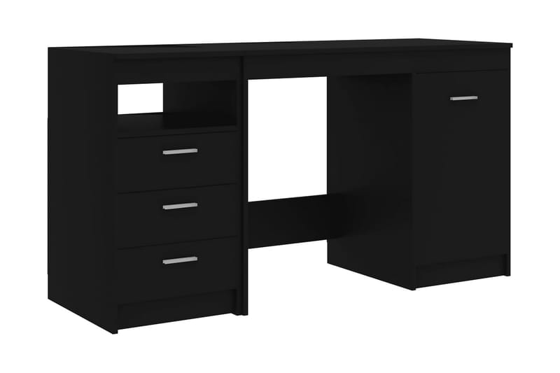 Skrivbord svart 140x50x76 cm spånskiva - Svart - Skrivbord - Datorbord