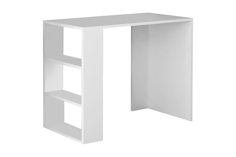 Skrivbord Tessie 90 cm med Förvaring Hylla - Vit - Skrivbord - Datorbord