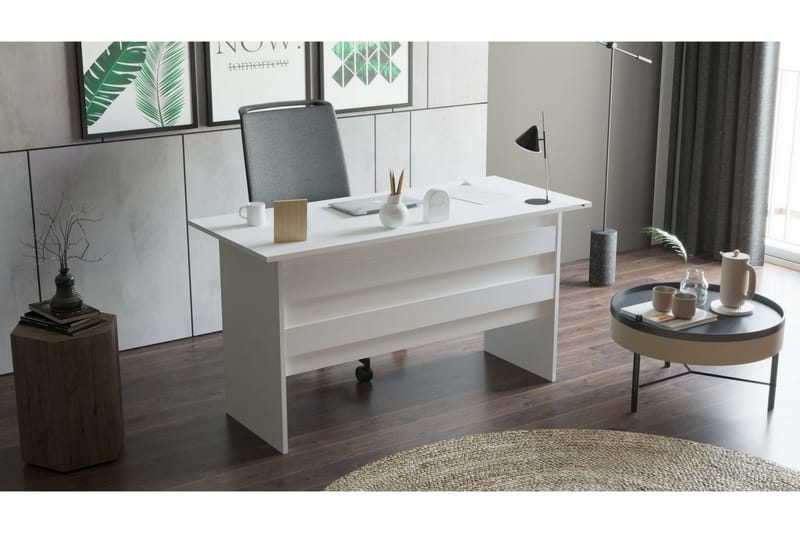 Skrivbord Tully 140 cm - Vit - Möbler - Bord & matgrupp - Kontorsbord - Skrivbord