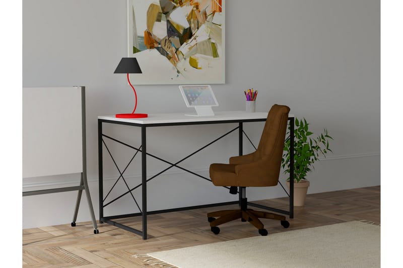 Skrivbord Tunisimo 121x72x121 cm - Vit - Möbler - Bord & matgrupp - Kontorsbord - Skrivbord