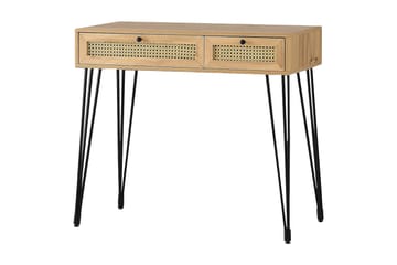 Skrivbord Vergale 105 cm med Förvaring 2 Lådor - Natur/Svart - Möbler - Bord & matgrupp - Kontorsbord - Skrivbord