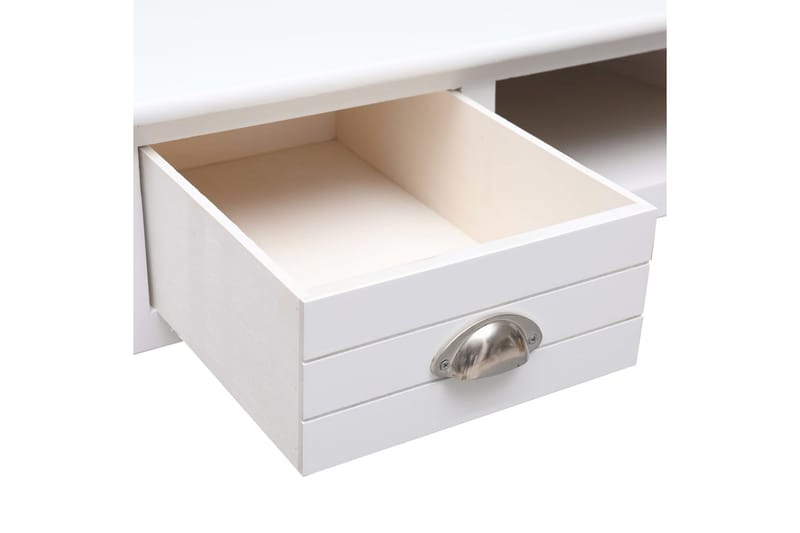 Skrivbord vit 110x45x76 cm trä - Vit - Skrivbord - Datorbord