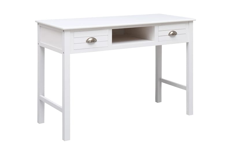 Skrivbord vit 110x45x76 cm trä - Vit - Skrivbord - Datorbord