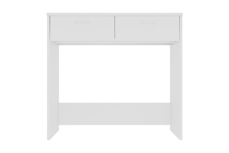 Skrivbord vit 80x40x75 cm spånskiva - Vit - Skrivbord - Datorbord