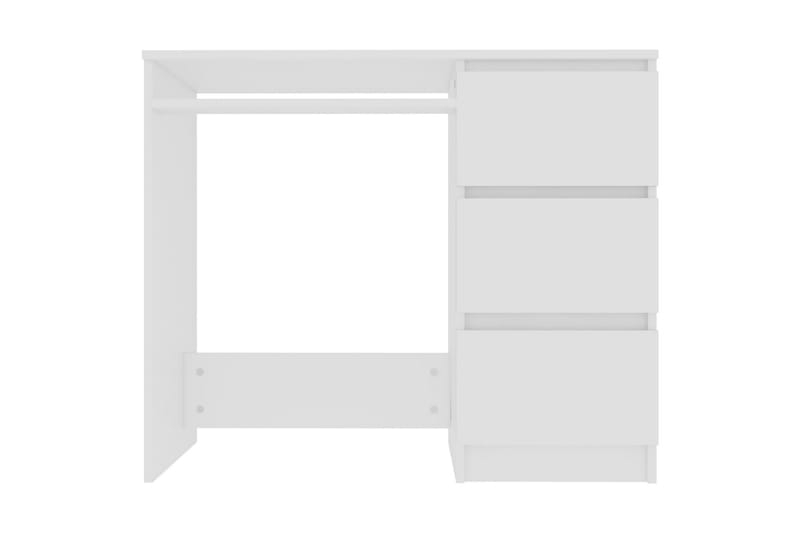 Skrivbord vit 90x45x76 cm spånskiva - Vit - Skrivbord - Datorbord