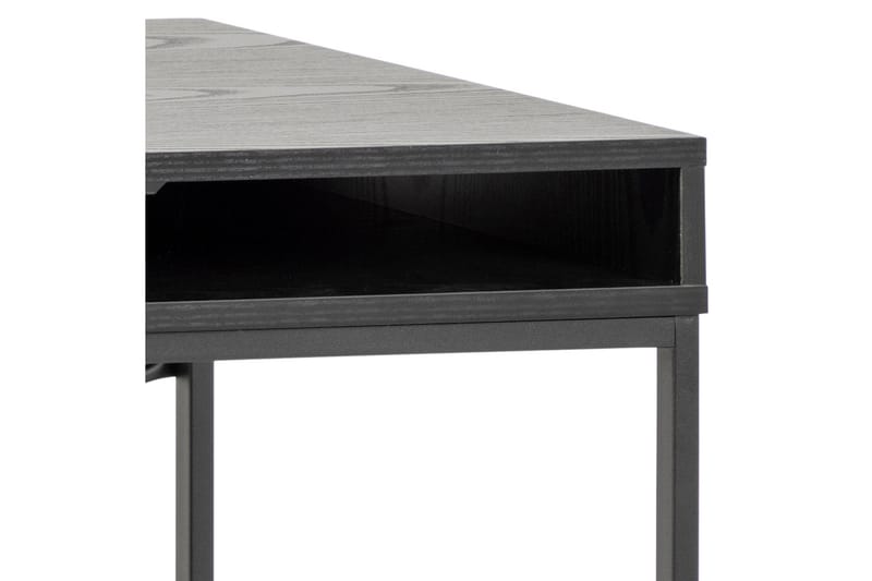 Skrivbord Walmon 110 cm med Förvaring Låda - Svart - Skrivbord - Datorbord