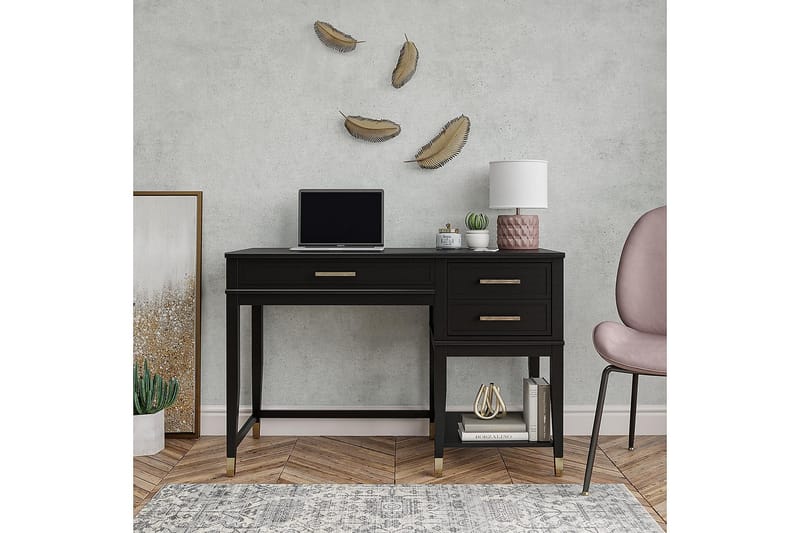 Skrivbord Westerleigh 116 cm Höj- och sänkbar 3 Lådor Svart - CosmoLiving - Möbler - Bord & matgrupp - Kontorsbord - Skrivbord