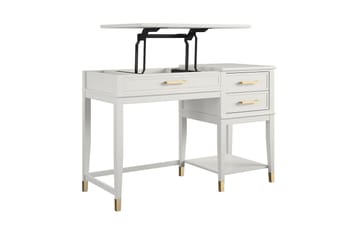 Skrivbord Westerleigh 116 cm Höj- och sänkbar 3 Lådor Vit - CosmoLiving - Möbler - Bord & matgrupp - Kontorsbord - Skrivbord
