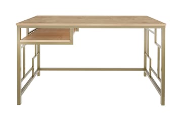 Skrivbord Wraphis 60x74,8x120 cm - Guld/Brun - Möbler - Bord & matgrupp - Kontorsbord - Skrivbord