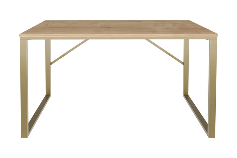 Skrivbord Wraphis 60x74x120 cm - Guld/Brun - Möbler - Bord & matgrupp - Kontorsbord - Skrivbord