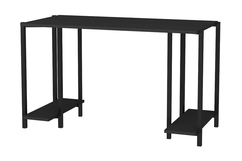 Skrivbord Yepan 60x73,8x125,2 cm med förvaring - Svart/Antracit - Skrivbord - Datorbord