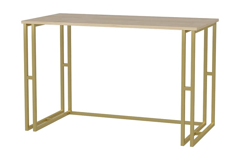 Skrivbord Yepan 60x74,8x120 cm - Guld/Brun - Skrivbord - Datorbord